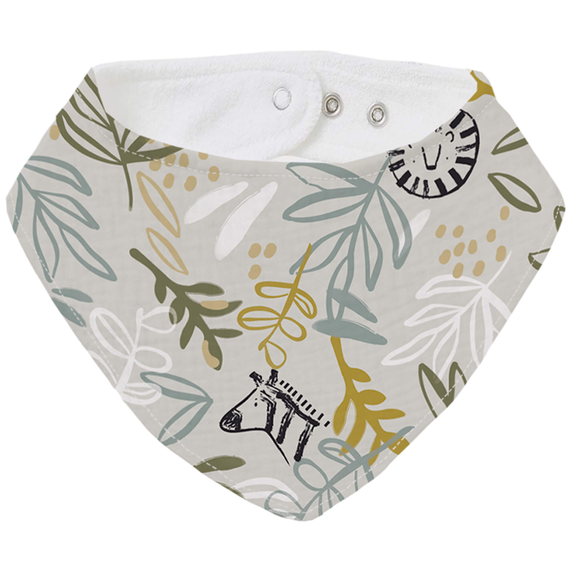 Bandana grande Marco Bandana grande en tejido villela estampada y por el revés rizo de algodón; colección Marco
