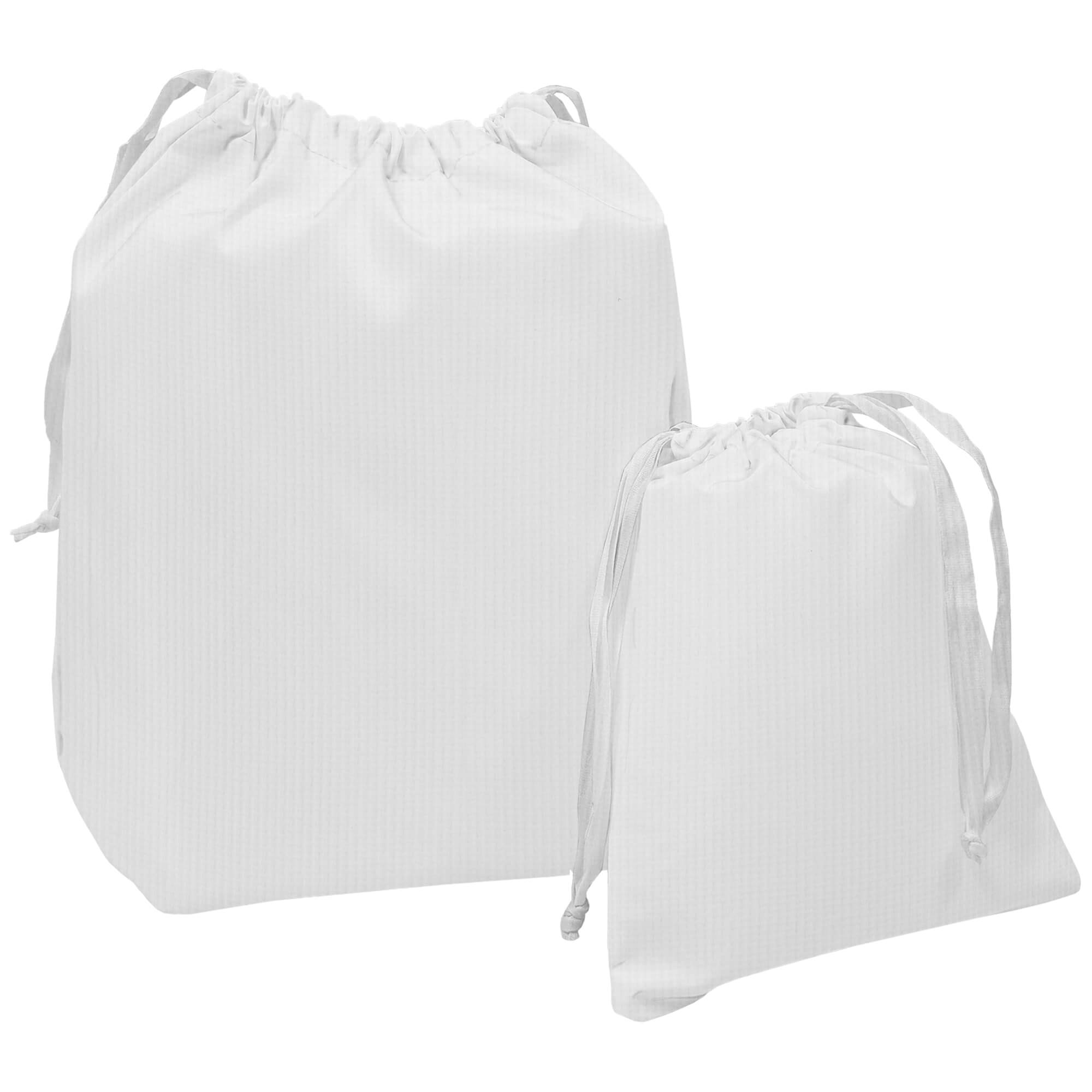 Bolsas Muda Bambula blanco Bolsas de Muda en tejido bambula de algodón; Bambula blanco