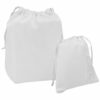 Bolsas de Muda en tejido bambula de algodón; Bambula plumeti blanco