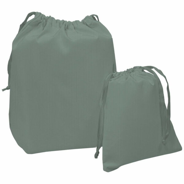 Bolsas de Muda en tejido bambula de algodón; Bambula verde