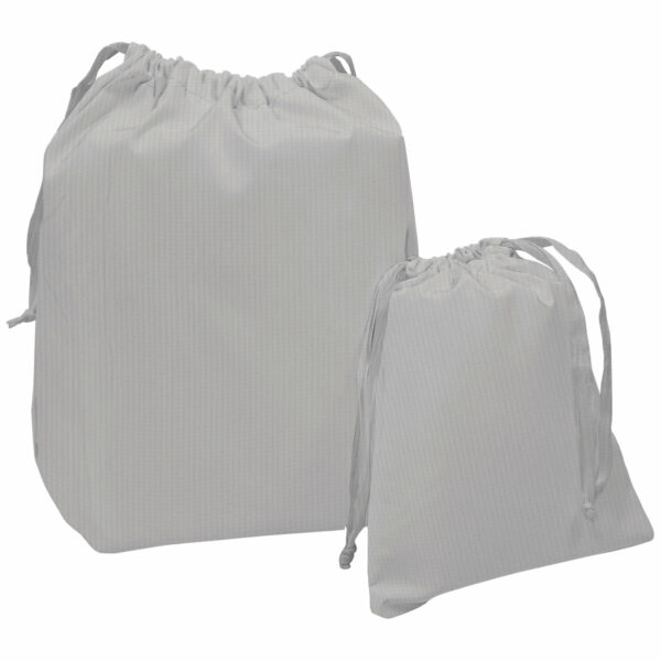 Bolsas de Muda en tejido piqué de algodón; Puzzle gris