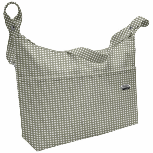Bolso modelo Barco en tejido estampado diseño vichy Doly