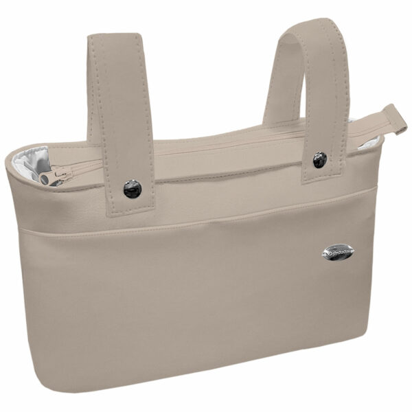Bolso modelo Organizador en tejido polipiel tostado