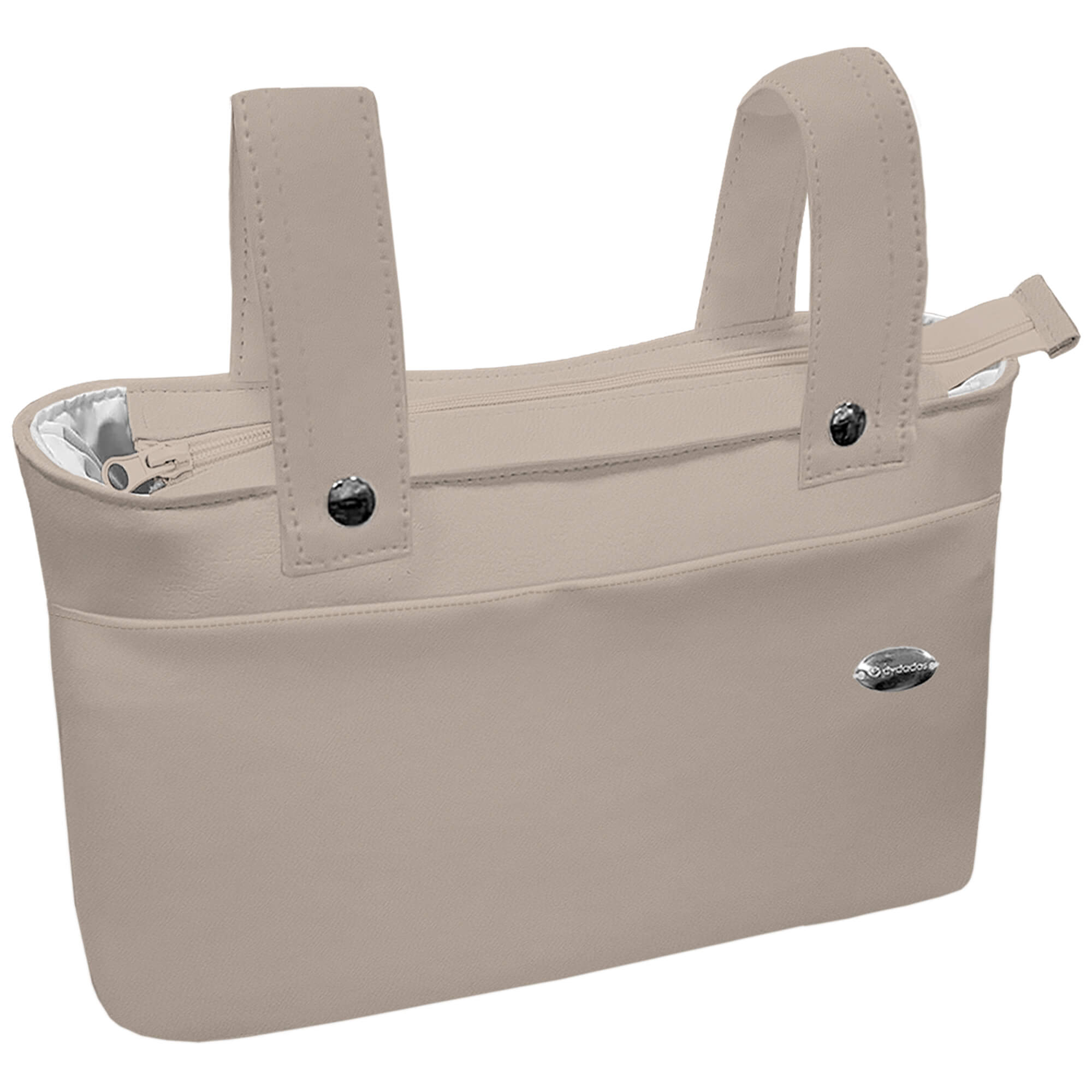 Bolso Organizador polipiel tostado Bolso modelo Organizador en tejido polipiel tostado