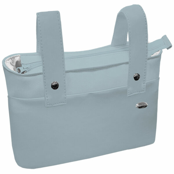 Bolso modelo Organizador XL en tejido polipiel azulado