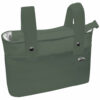 Bolso modelo Organizador XL en tejido polipiel con jaretas verde