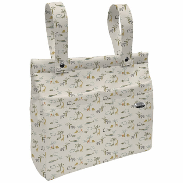 Bolso modelo Panera en tejido estampado diseño Henry
