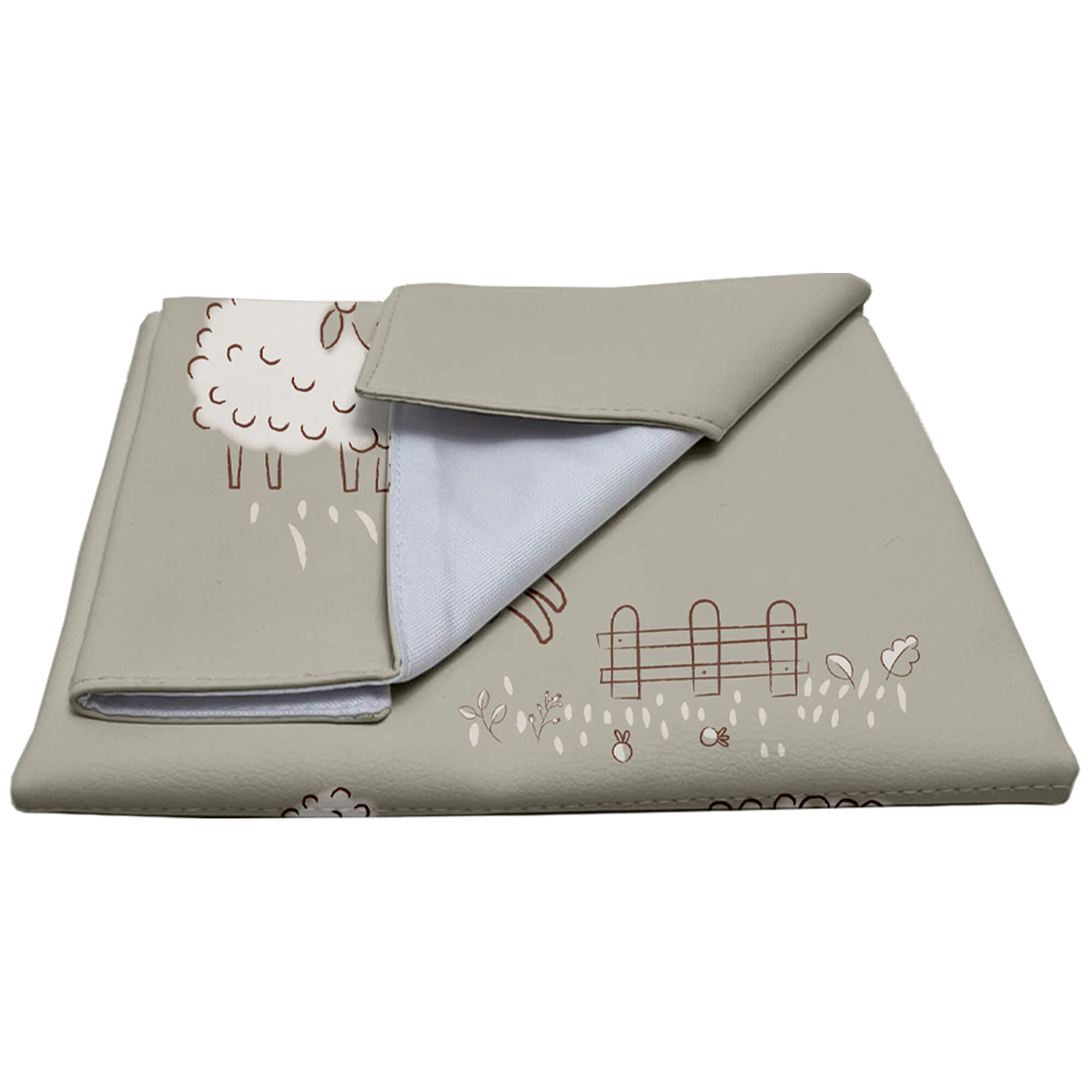 Cambiador tejido estampado Doly Cambiador en tejido estampado diseño Doly