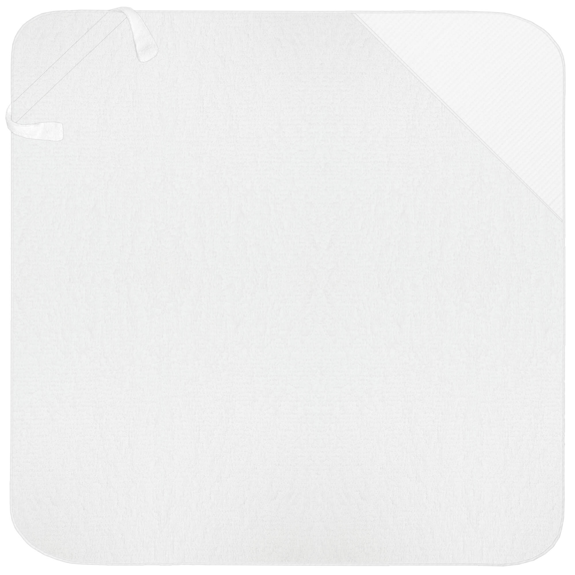Capa de Baño Grande Bambula blanco Capa de Baño Grande en tejido rizo de algodón con el borde y capucha en bambula de algodón; Bambula blanco