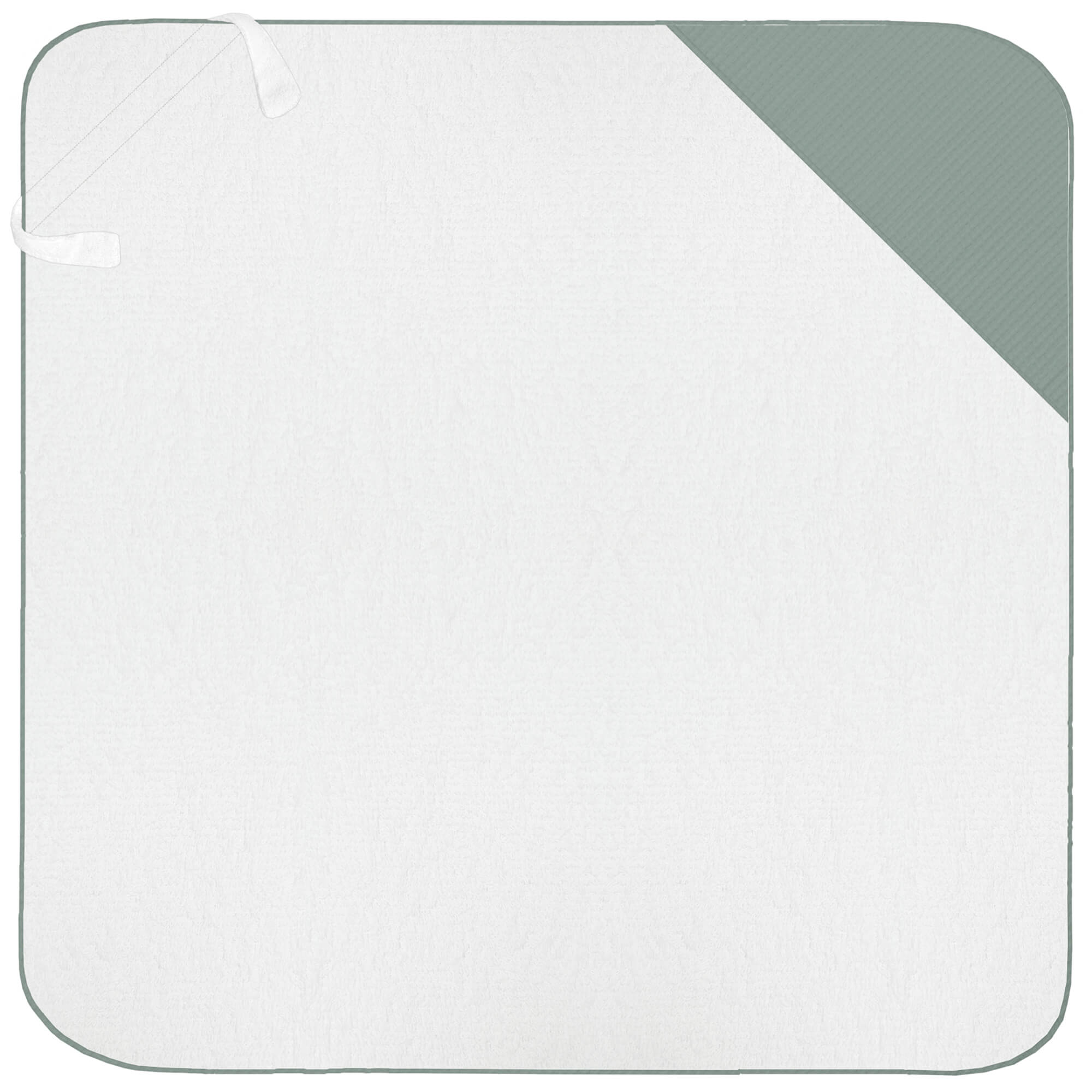 Capa de Baño Grande Bambula verde Capa de Baño Grande en tejido rizo de algodón con el borde y capucha en bambula de algodón; Bambula verde