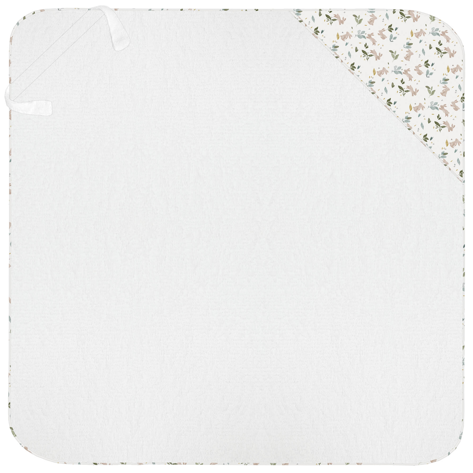 Capa de Baño Grande Cristel y Altea Capa de Baño Grande en tejido rizo de algodón con el borde y capucha en villela estampada colección Cristel y Altea