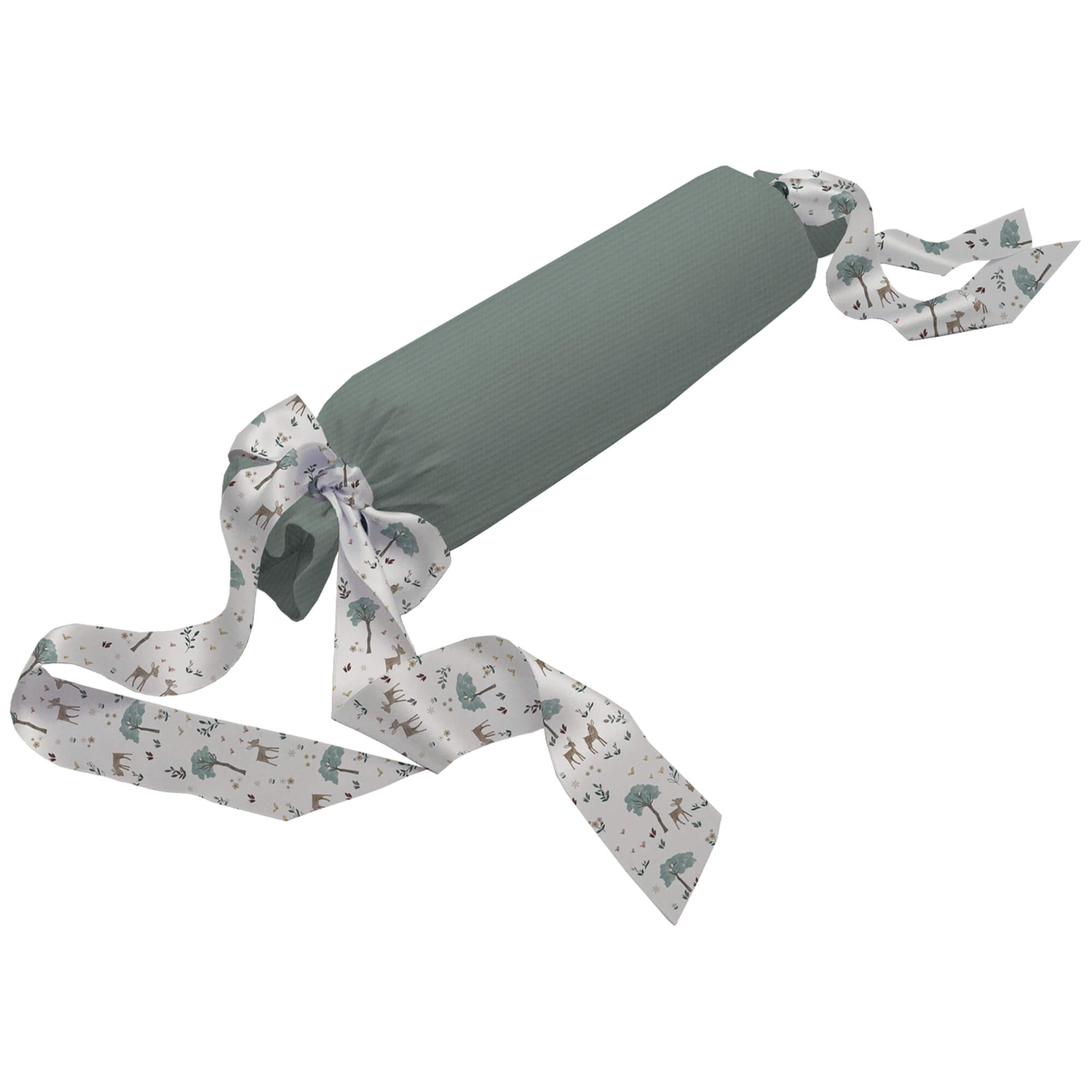 Cojín antivuelco serker verde Bambi Cojín antivuelco en tejido de algodón serker verde