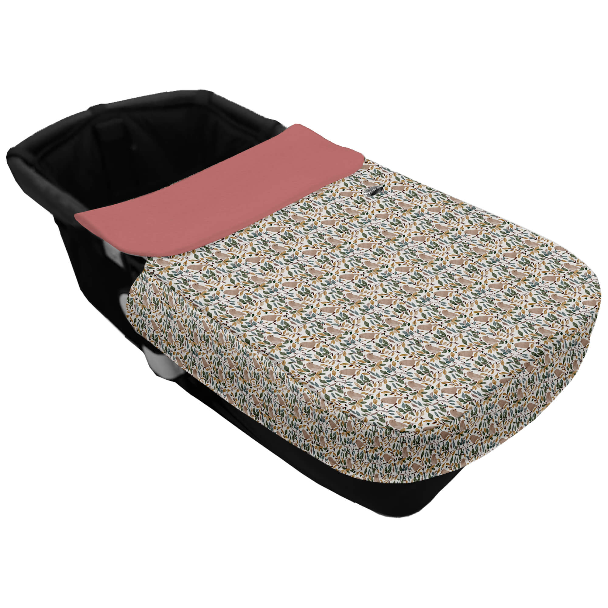 Colcha para Capazo con Cinturón en polipiel estampado Daren. Babero pelo liso color maquillaje Colcha para Capazo con Cinturón en tejido polipiel muy suave estampado Daren. Para el babero pelo liso color maquillaje