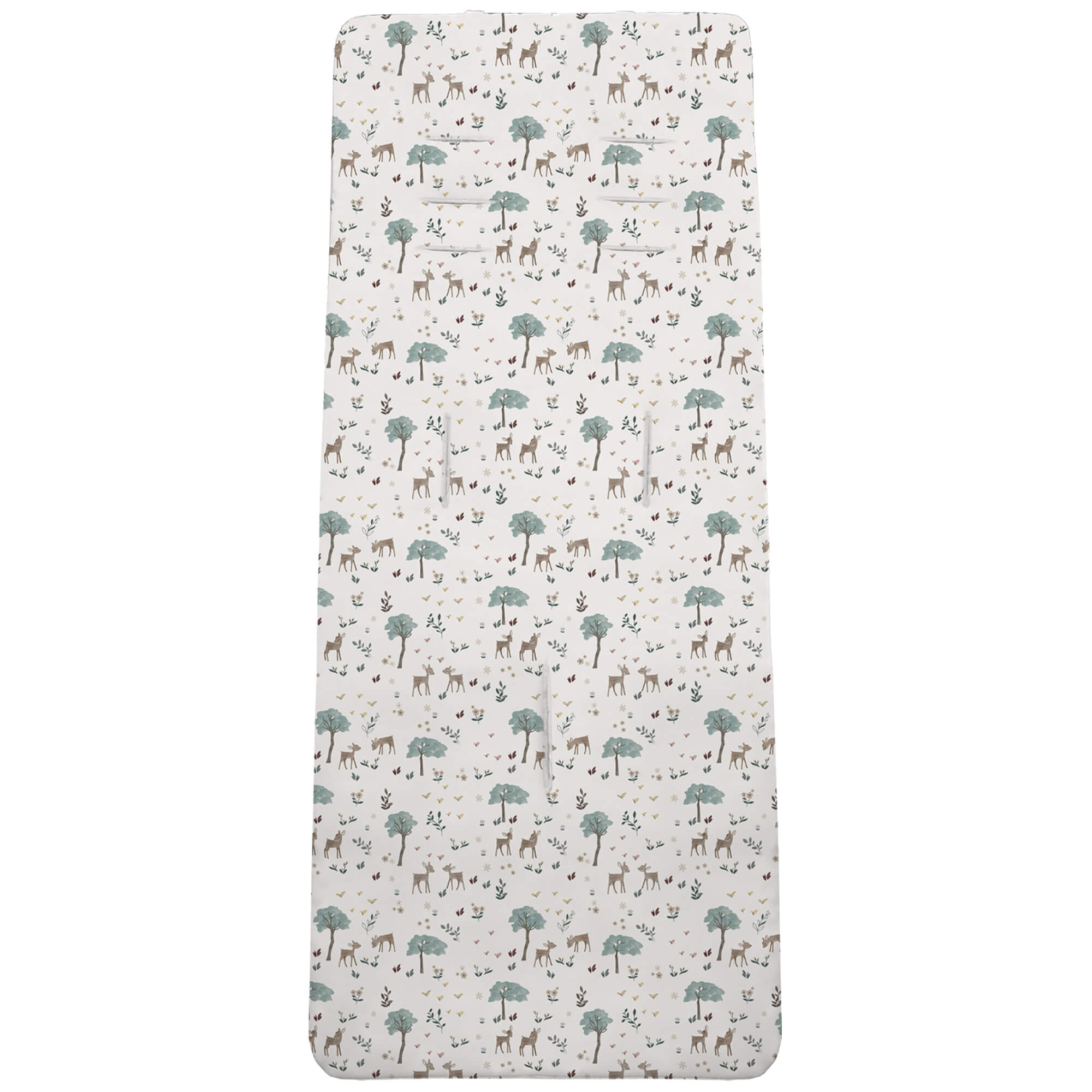 Colchoneta para silla estampado Benny y Bambi Colchoneta para silla en tejido batista estampada diseño Benny y Bambi