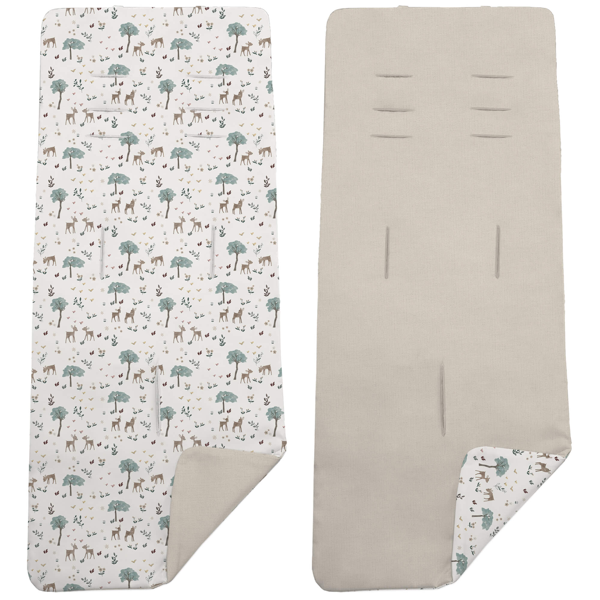 Colchoneta para silla reversible en villela tostado y estampado Benny Colchoneta para silla reversible por un lado en villela de algodón color tostado y por el otro lado batista estampada diseño Benny