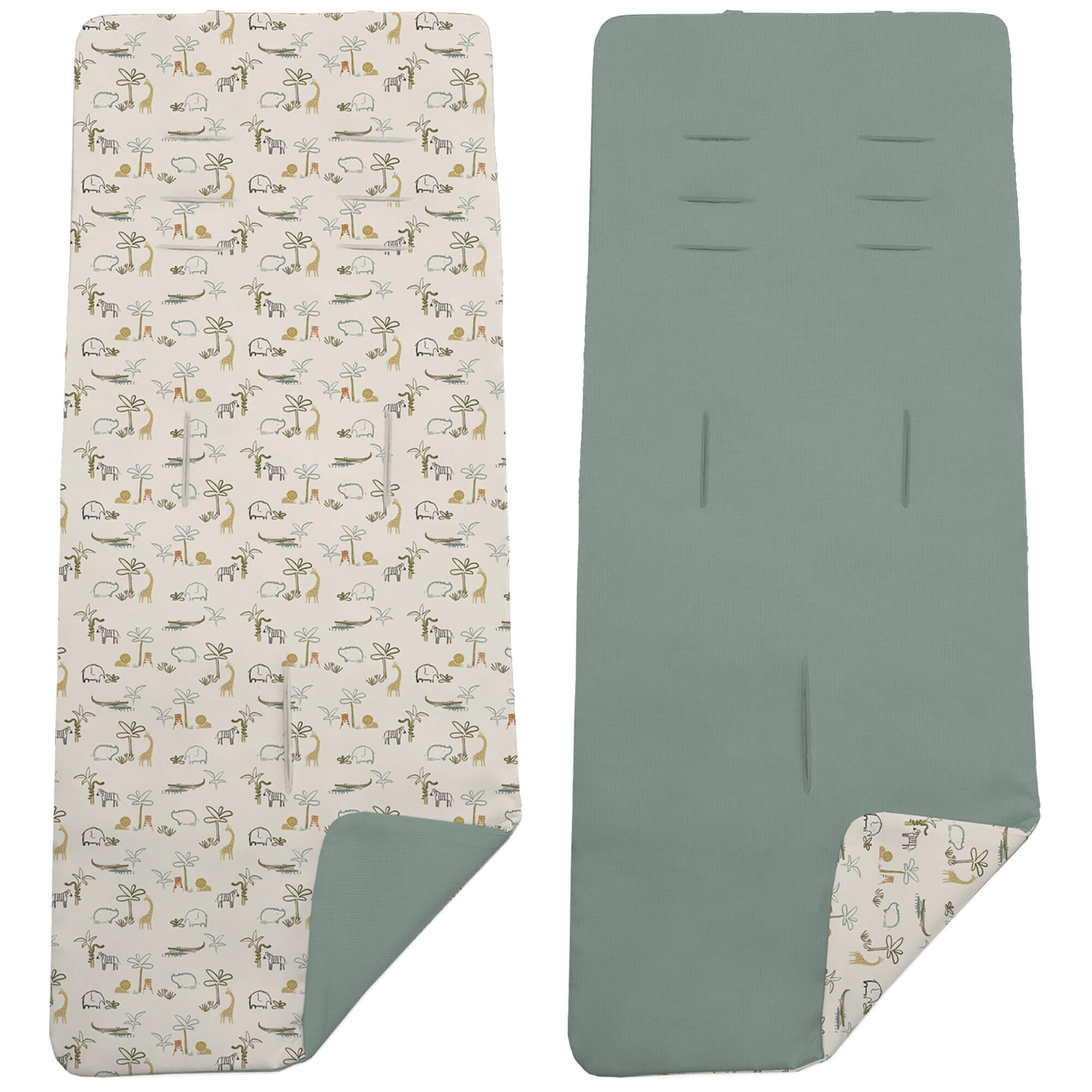 Colchoneta para silla reversible en villela verde y estampado Henry Colchoneta para silla reversible por un lado en villela de algodón color verde y por el otro lado batista estampada diseño Henry