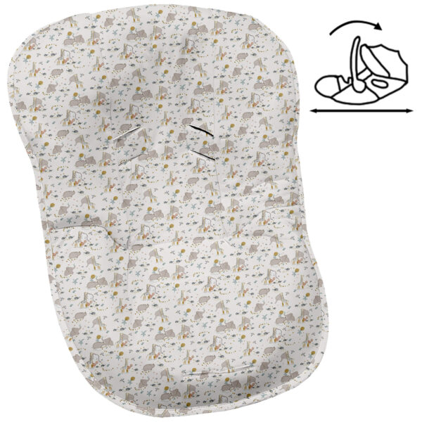 Funda Cero Modular en tejido batista estampada diseño Erick