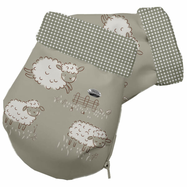 Guantes colección Doly en tejido estampado impermeable