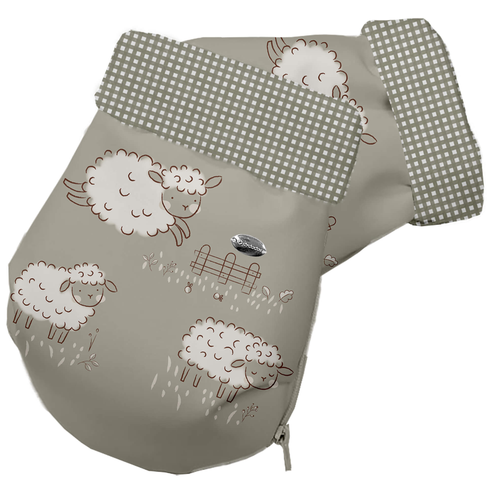 Guantes en tejido estampado impermeable pelo Doly Guantes colección Doly en tejido estampado impermeable