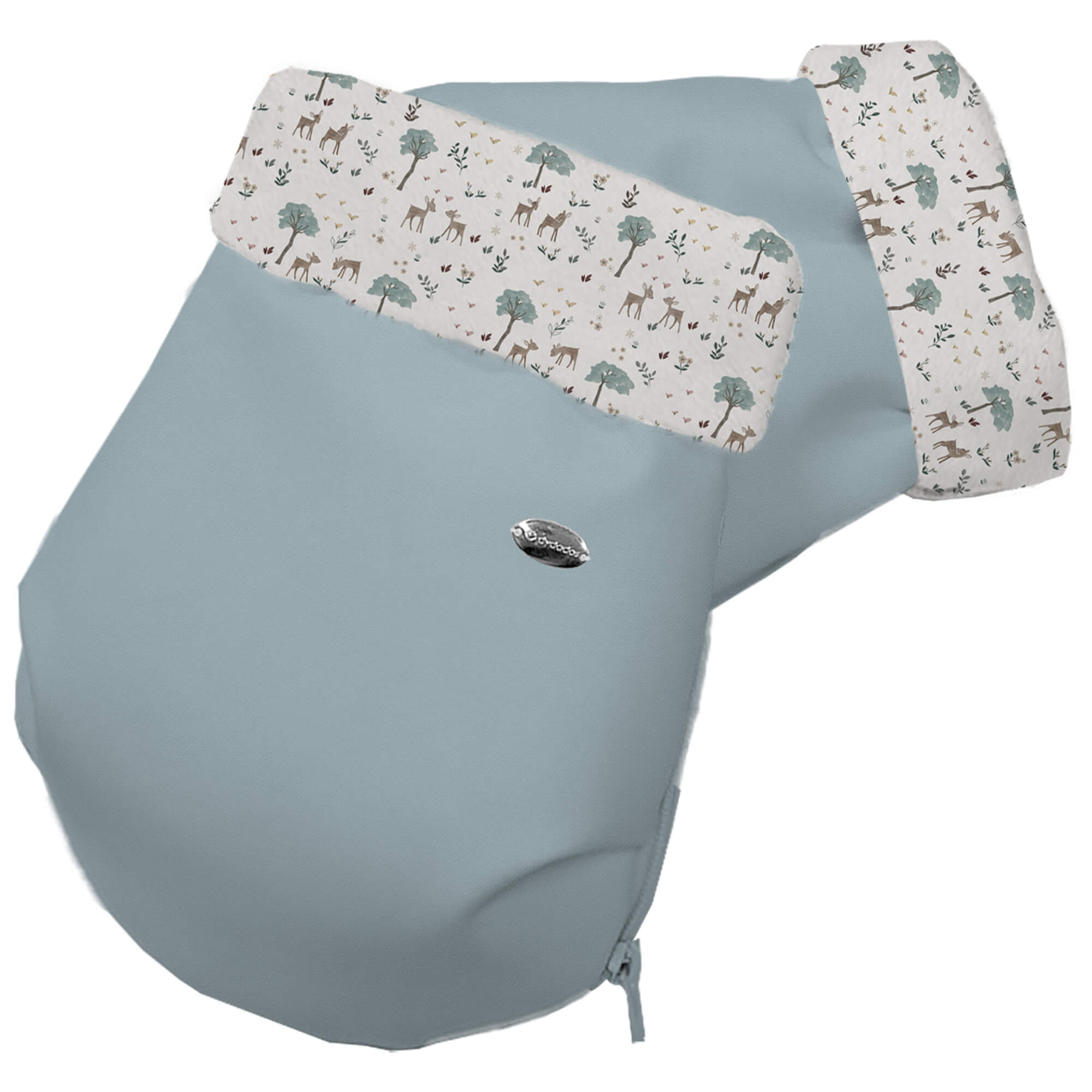 Guantes polipiel azulado pelo colección Bambi Guantes en tejido polipiel azulado