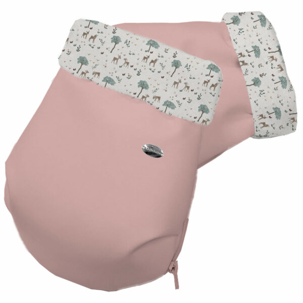 Guantes en tejido polipiel rosado