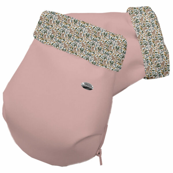 Guantes en tejido polipiel rosado