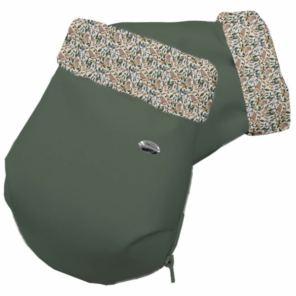 Guantes en tejido polipiel verde