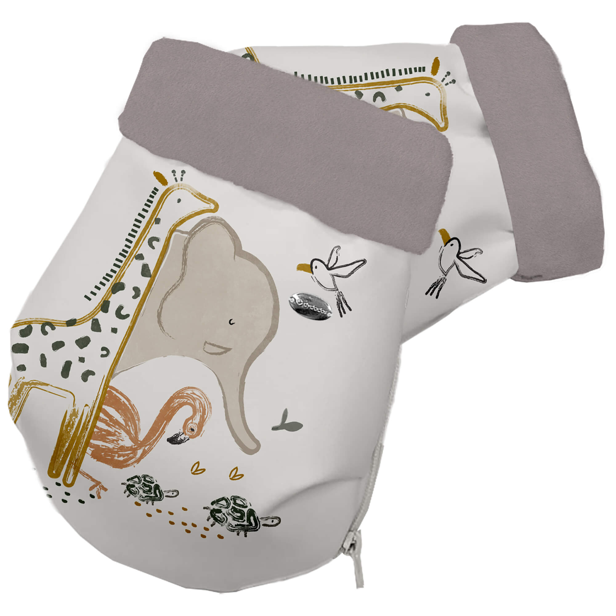 Guantes en tejido polipiel estampada pelo arena Izan Guantes colección Izan arena en tejido polipiel estampada