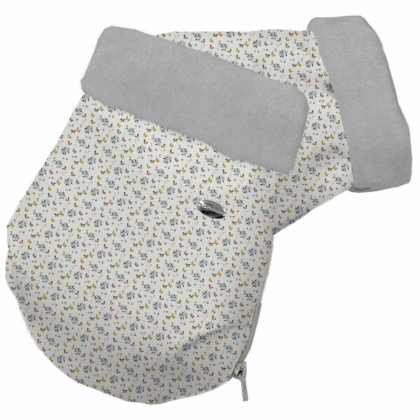 Guantes colección Gala gris en tejido polipiel estampada