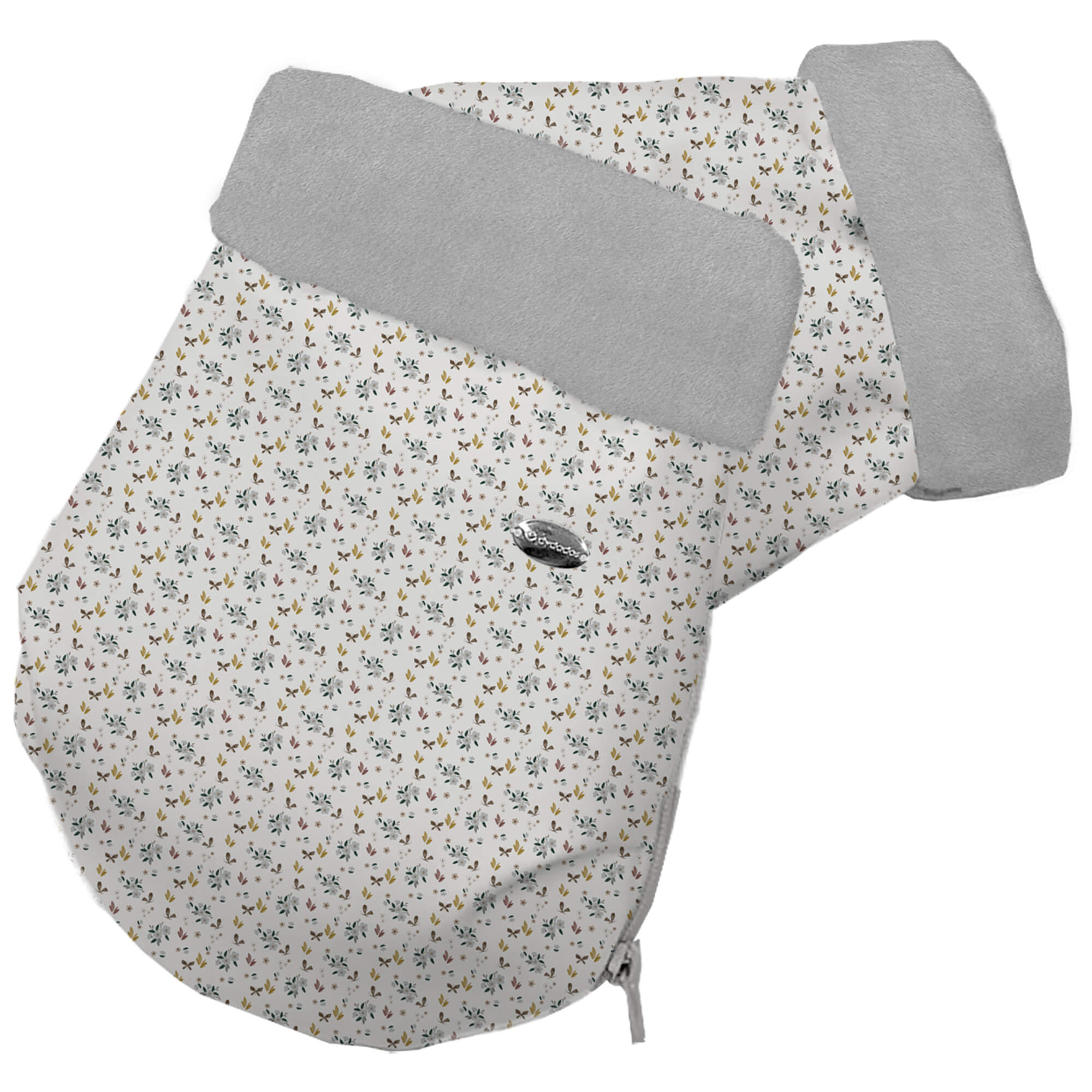 Guantes en tejido polipiel estampada pelo gris perla Gala Guantes colección Gala gris en tejido polipiel estampada