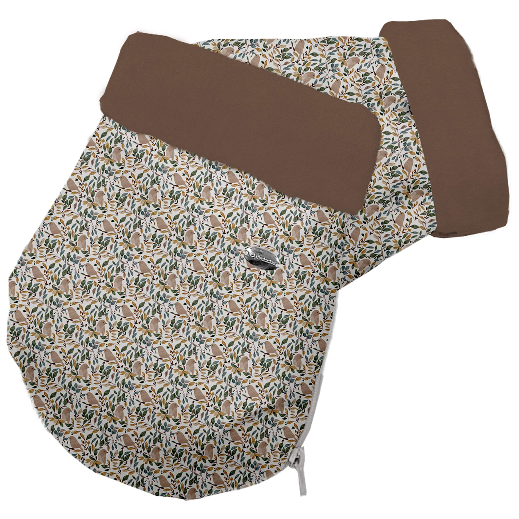 Guantes colección Daren marrón en tejido polipiel estampada