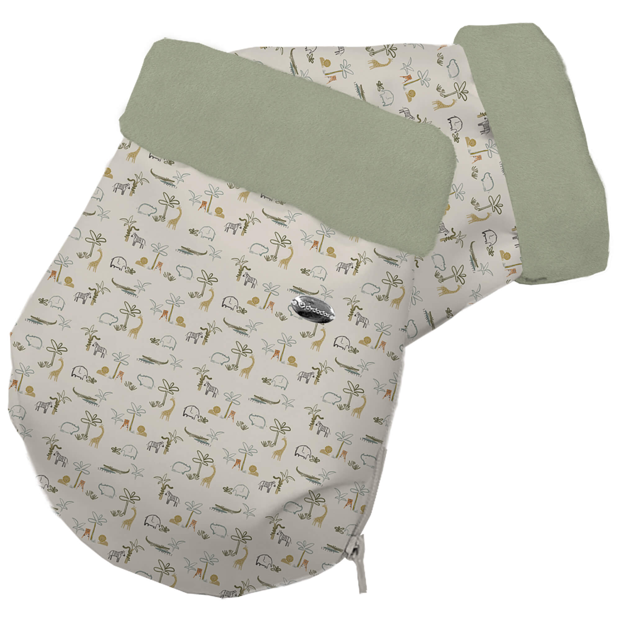 Guantes colección Henry verde en tejido polipiel estampada