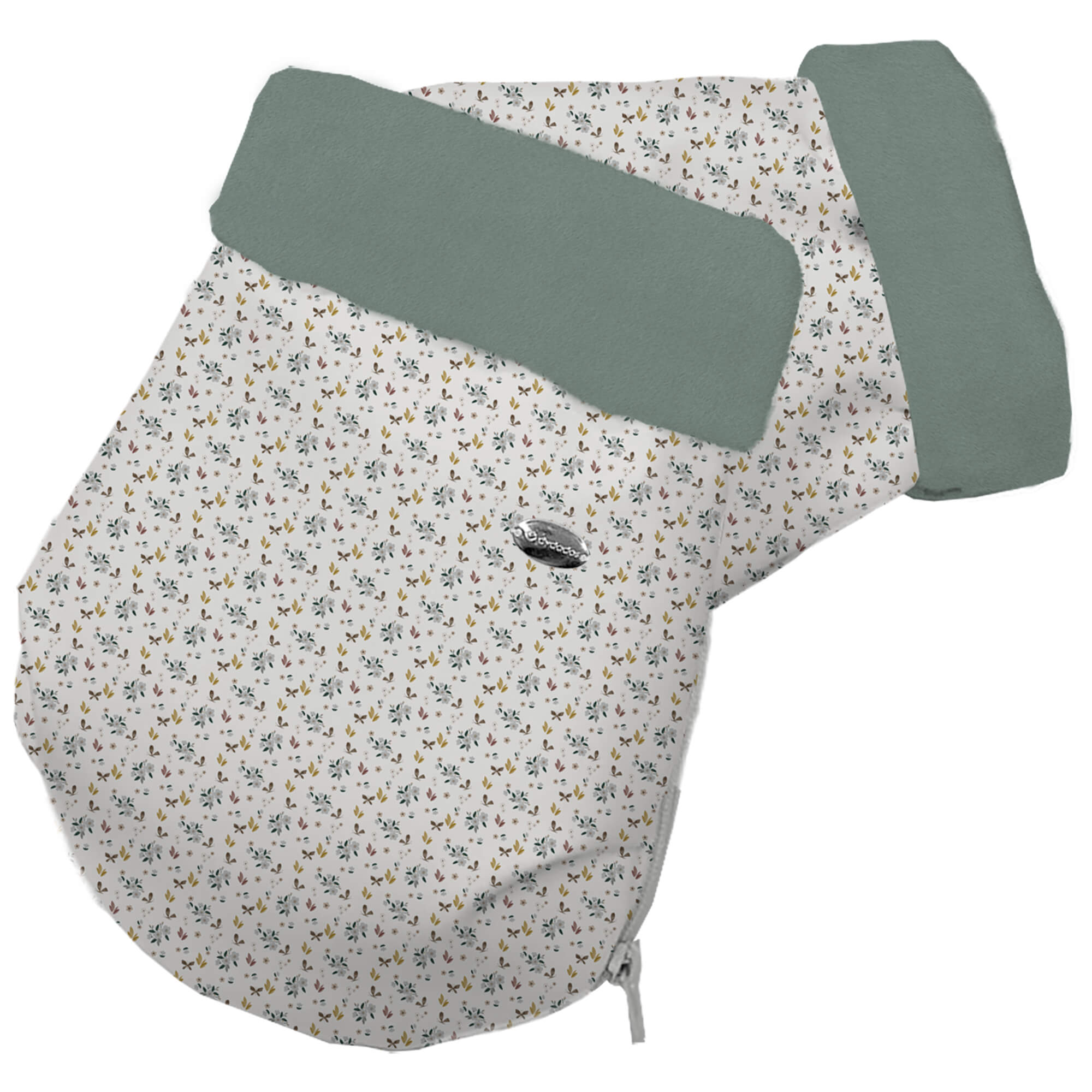 Guantes colección Gala verde en tejido polipiel estampada