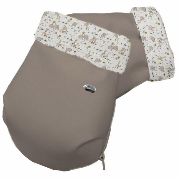 Guantes en tejido polipiel visón