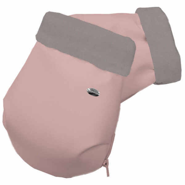 Guantes en polipiel lisa color rosado