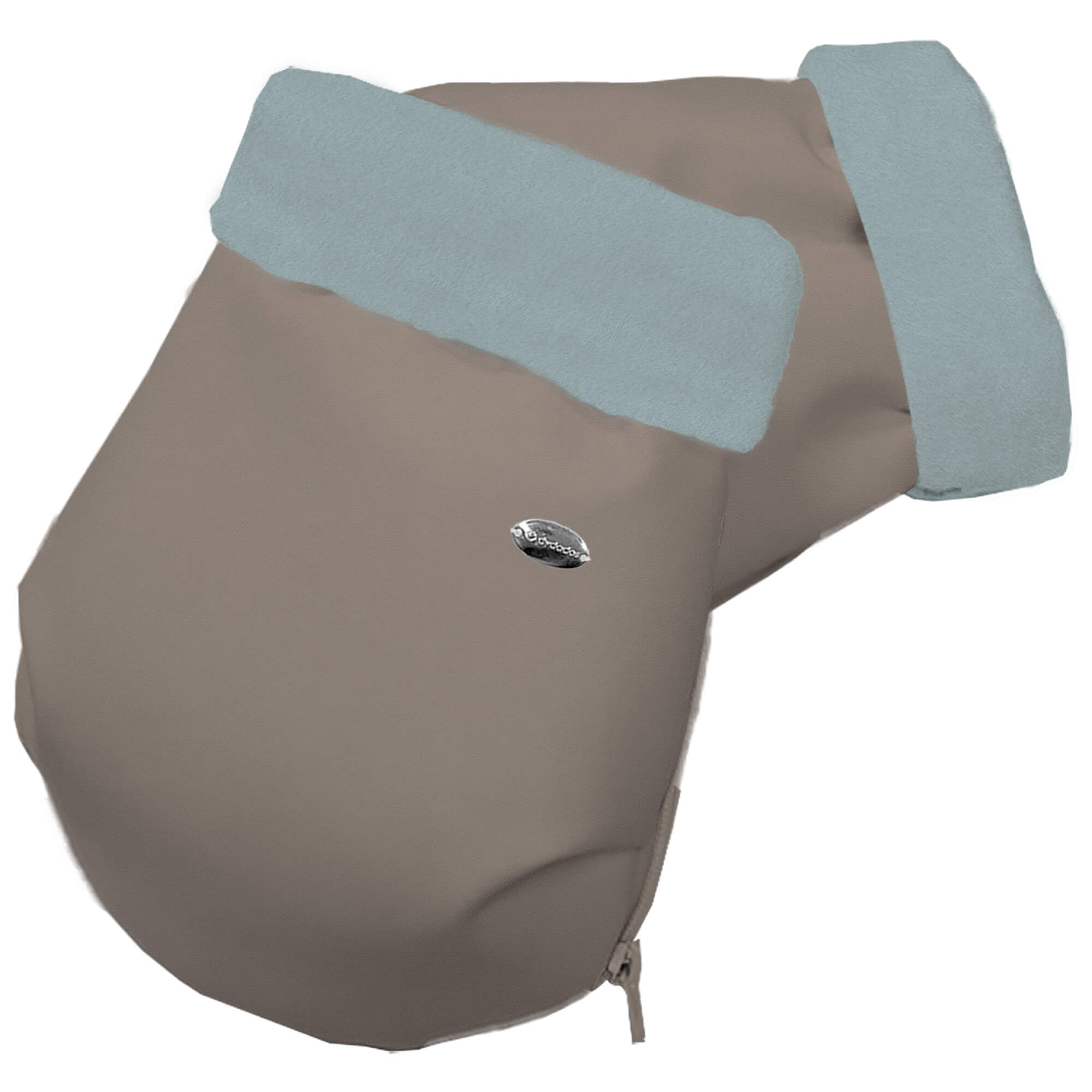 Guantes Polipiel visón Pelo azuleto Guantes en polipiel lisa color visón