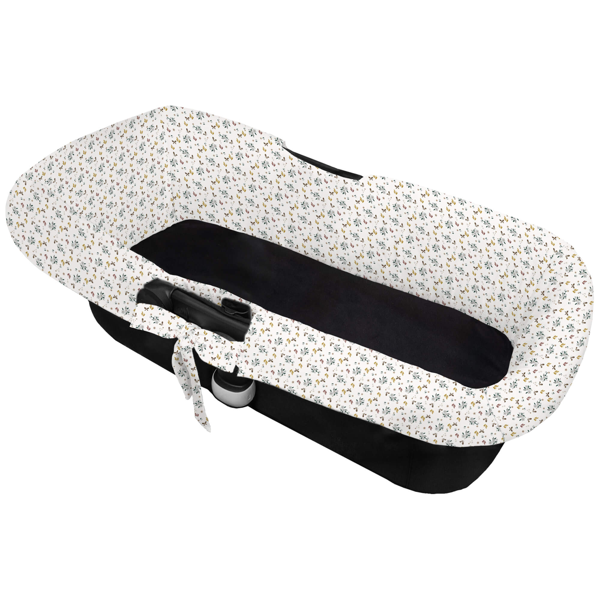 Interior de capazo modelo universal de lazadas en tejido estampado Gala y Zoe Interior de capazo modelo universal de lazadas en tejido estampado diseño Gala y Zoe