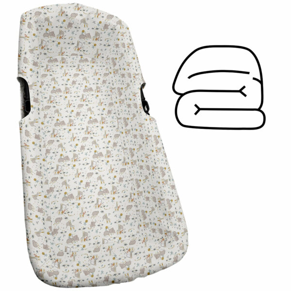 Interior de capazo modelo universal con relleno en tejido estampado diseño Guillen