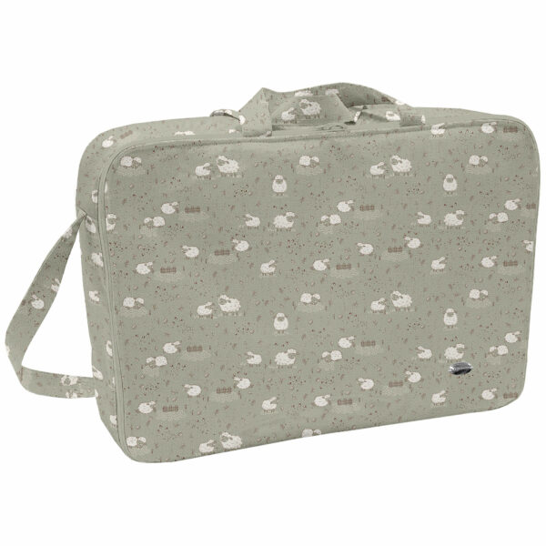 Maleta pequeña en tejido estampado diseño Doly