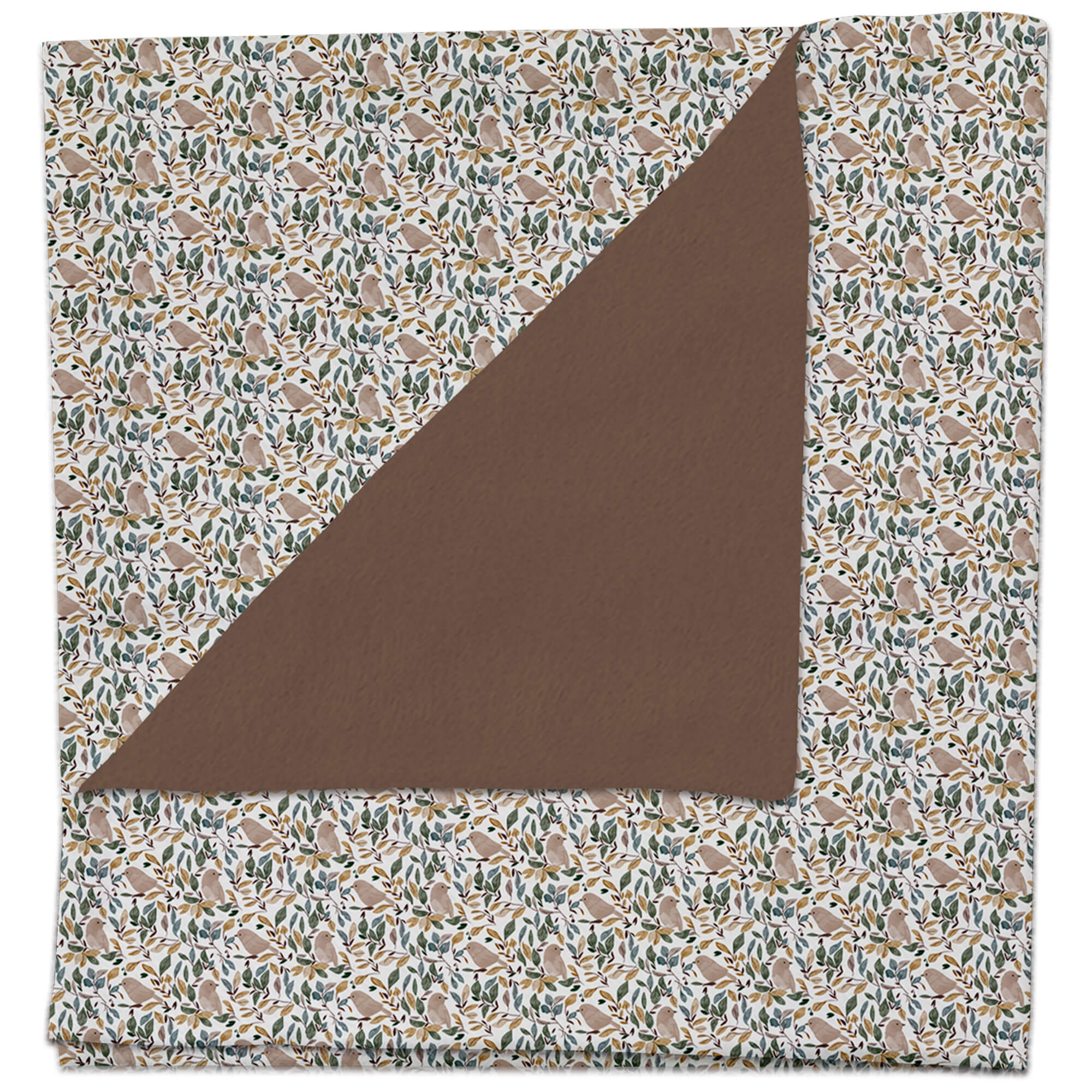 Manta pelo estampado Daren por el otro lado pelo marrón