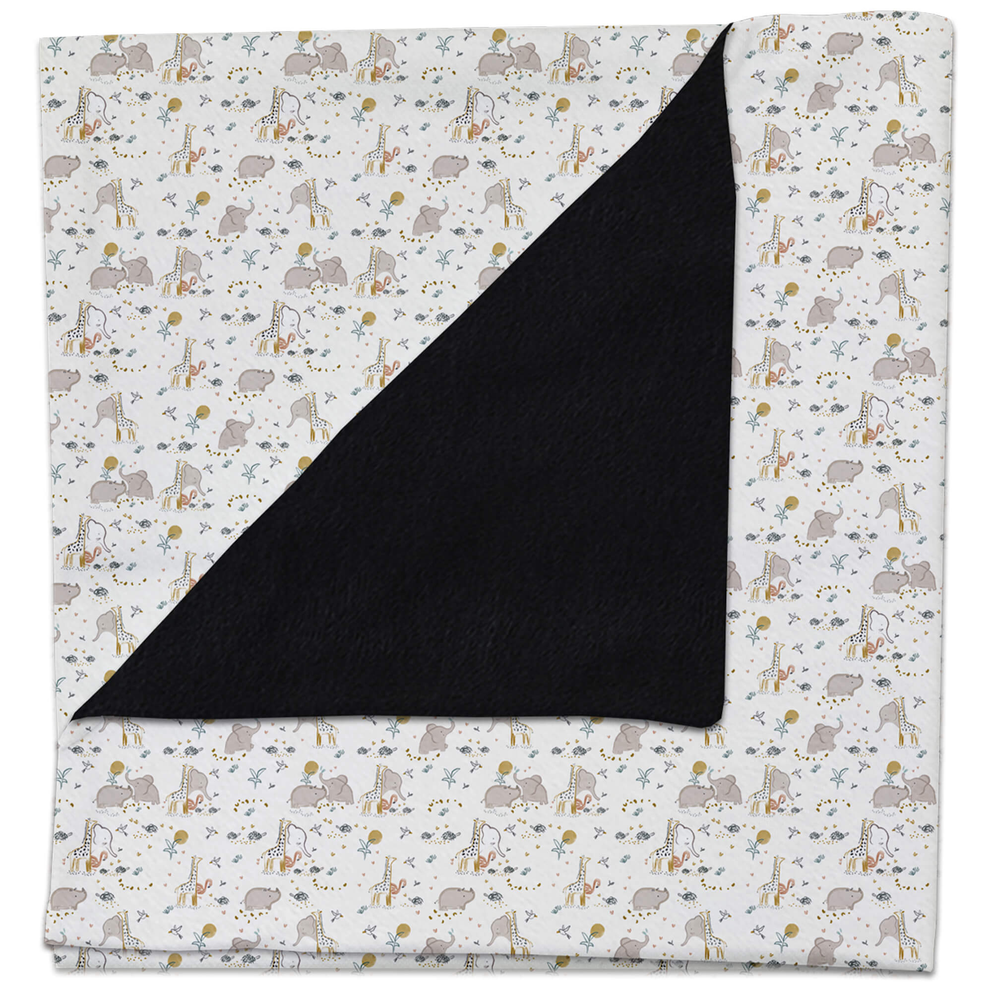 Manta pelo negro Leroy Manta pelo estampado Leroy por el otro lado pelo negro