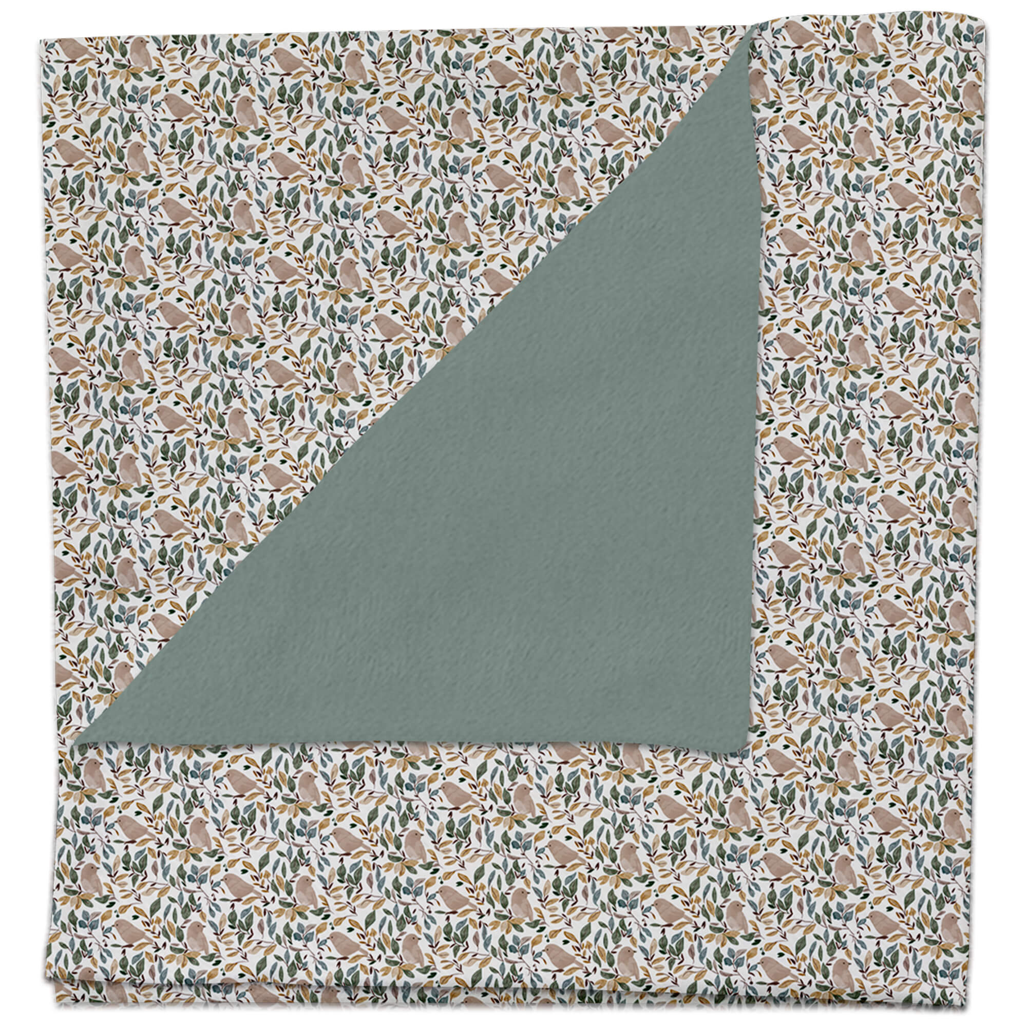 Manta pelo verde safia Daren Manta pelo estampado Daren por el otro lado pelo verde safia