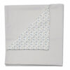Manta en tejido de algodón puzzle gris