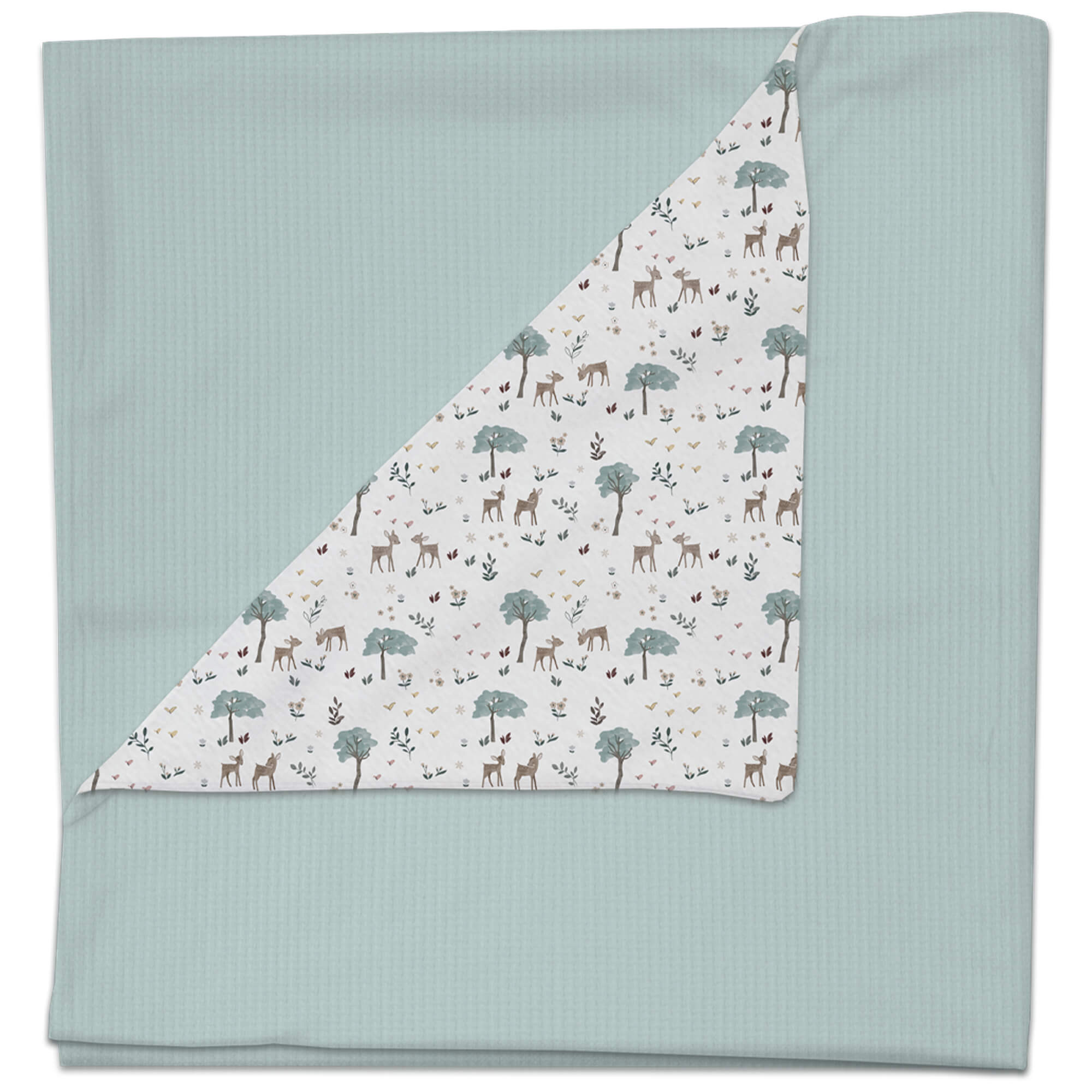 Manta serker menta pelo Bambi Manta en tejido de algodón serker menta