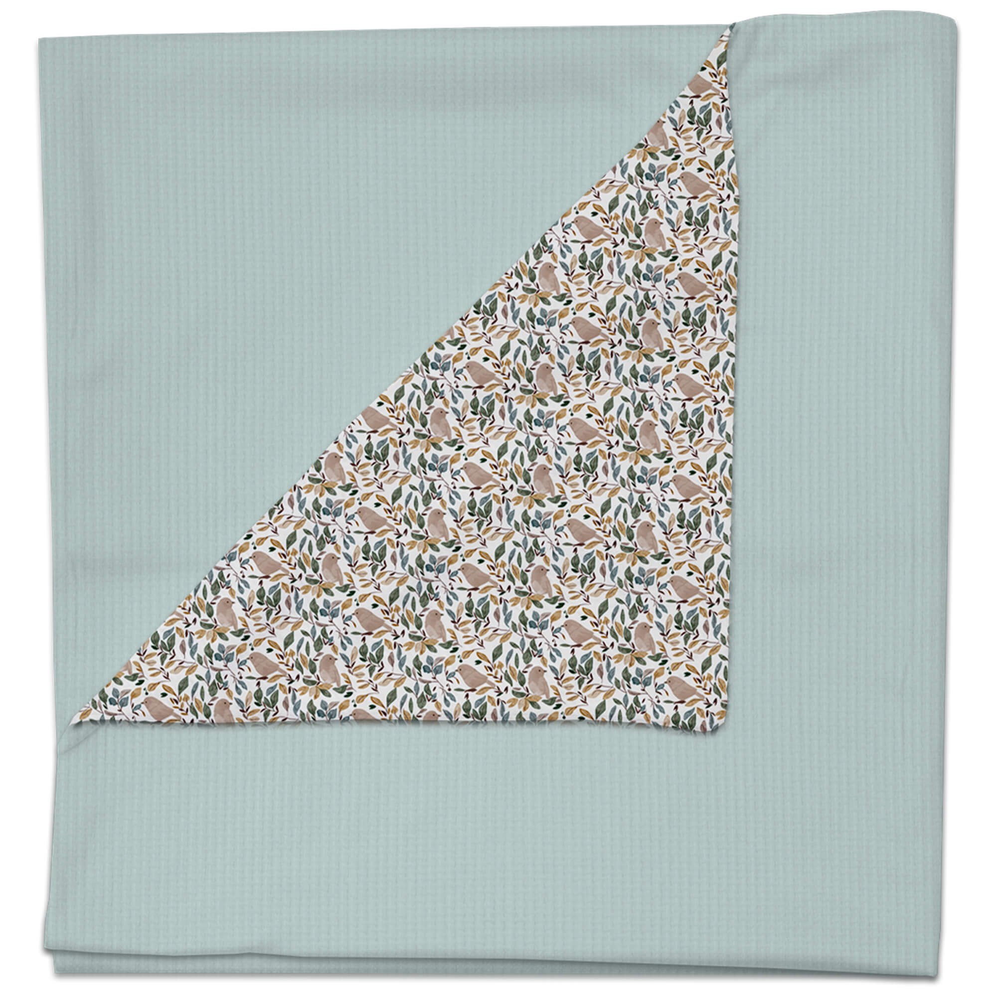 Manta serker menta pelo Dylan Manta en tejido de algodón serker menta