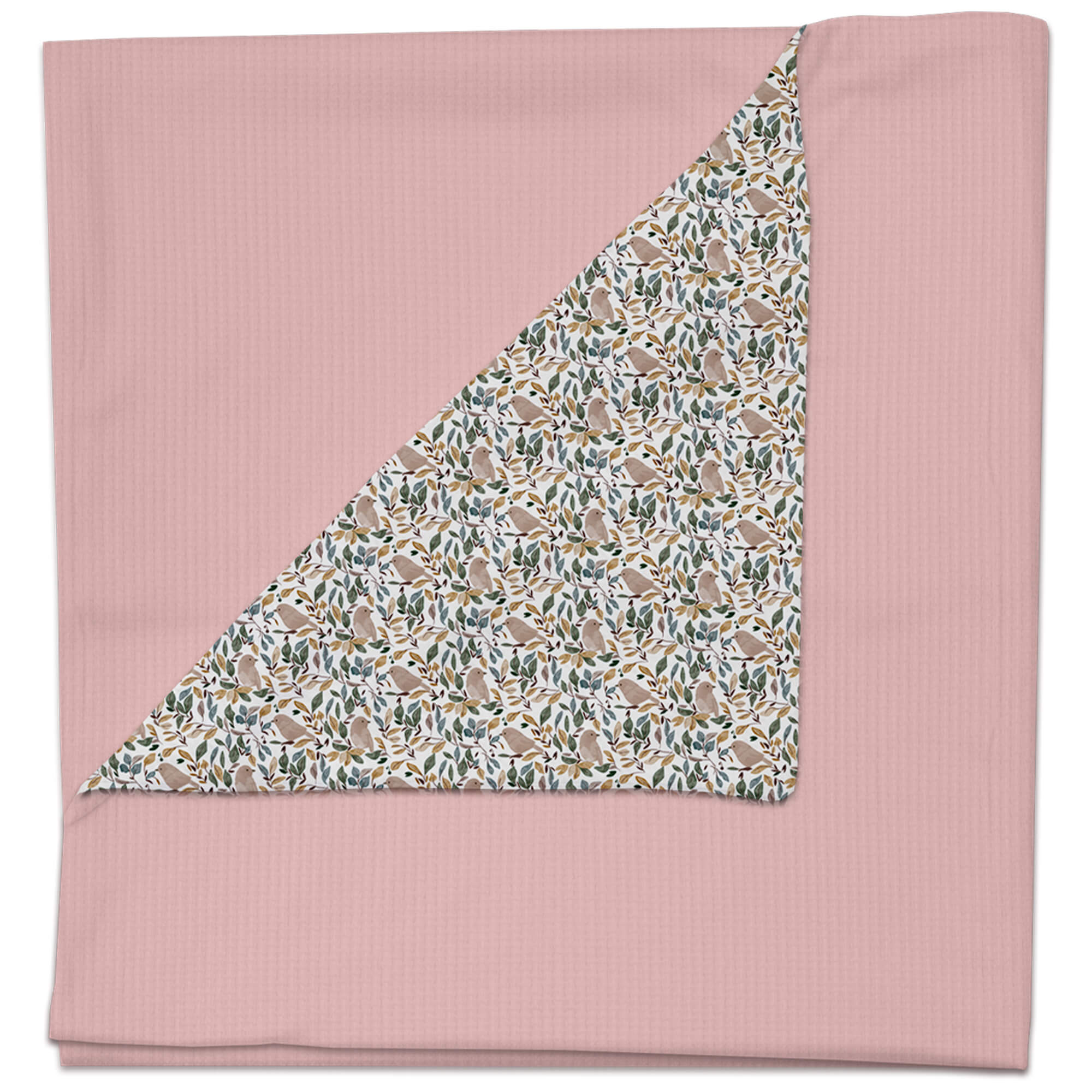 Manta serker rosa pelo Dylan Manta en tejido de algodón serker rosa