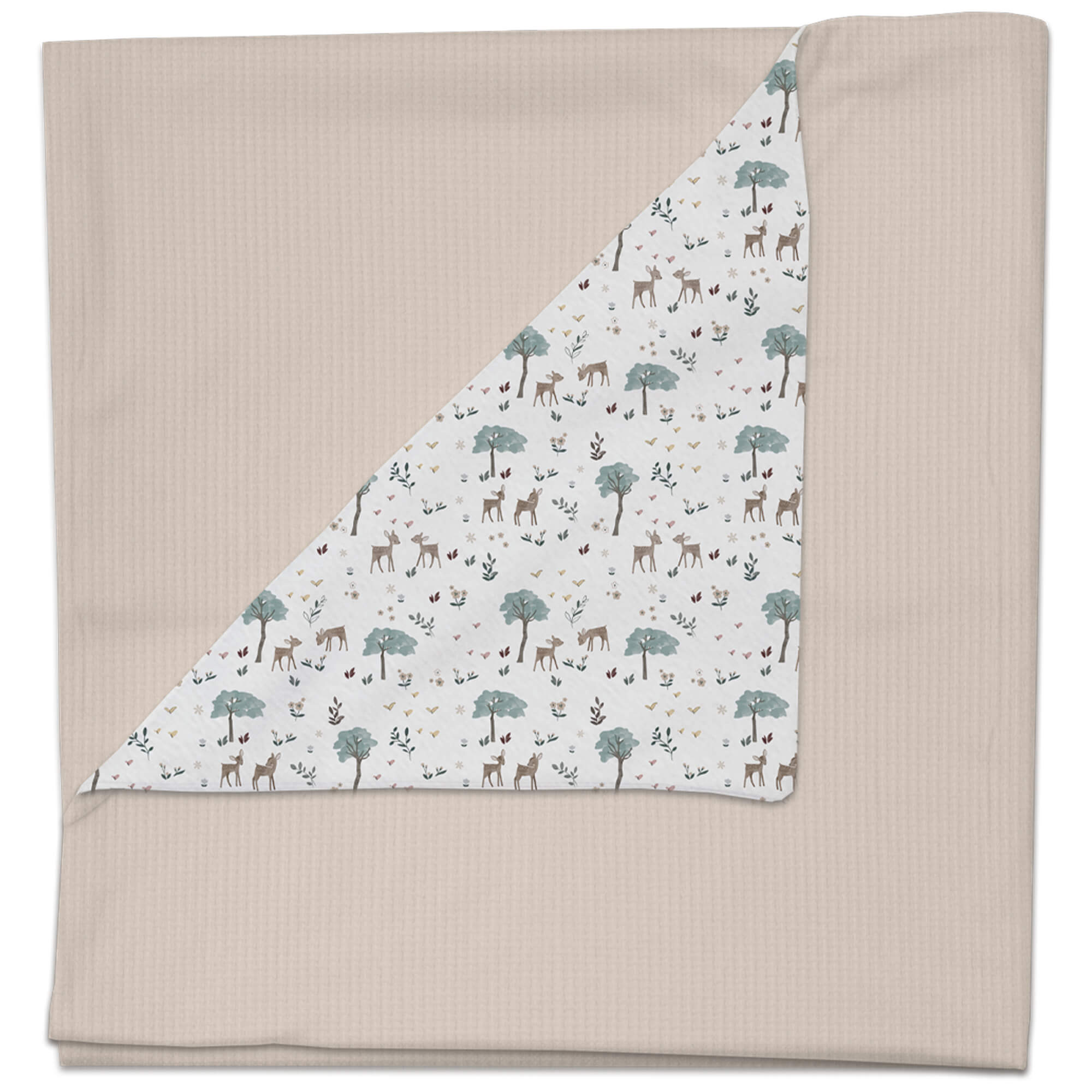 Manta serker tostado pelo Bambi Manta en tejido de algodón serker tostado