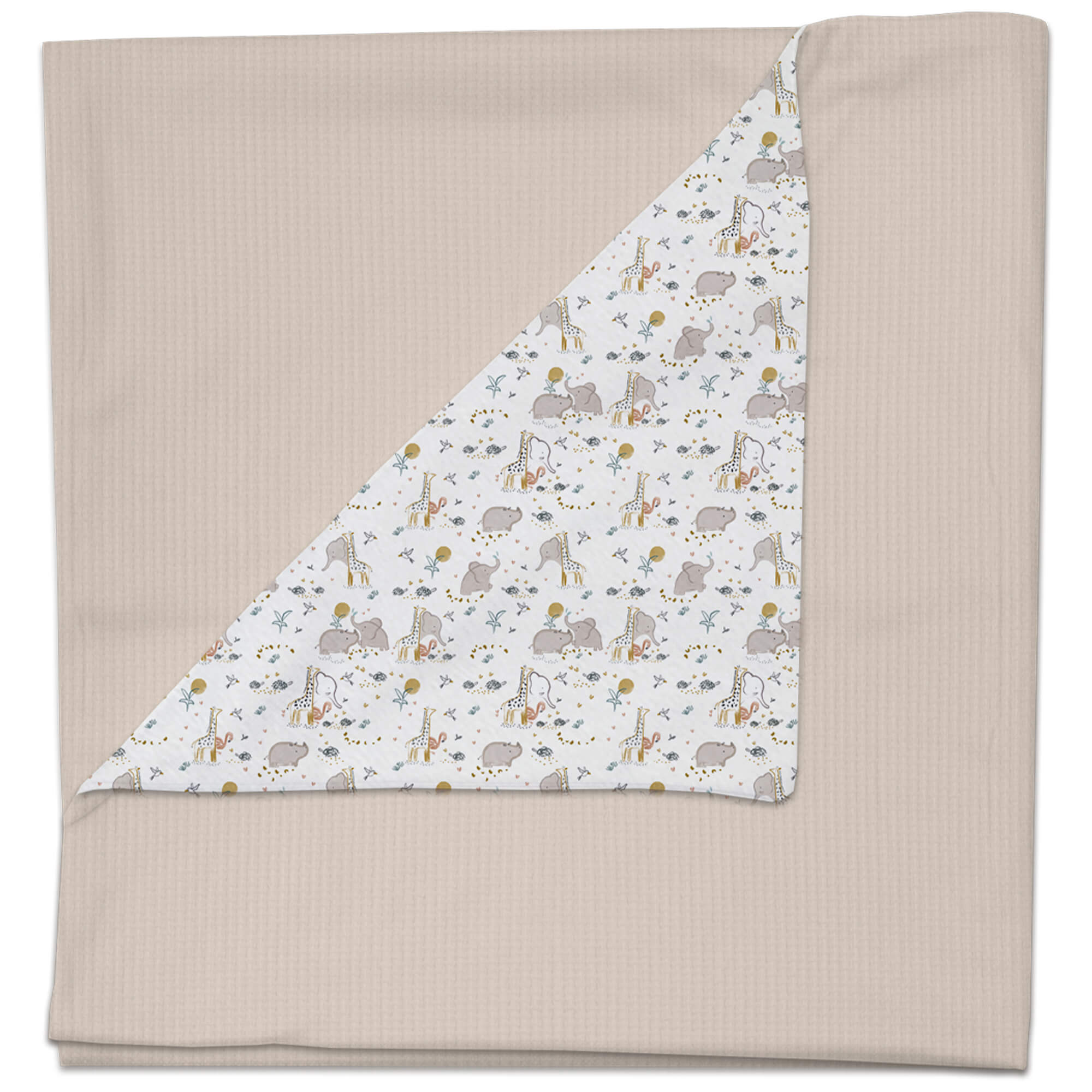 Manta serker tostado pelo Erick Manta en tejido de algodón serker tostado