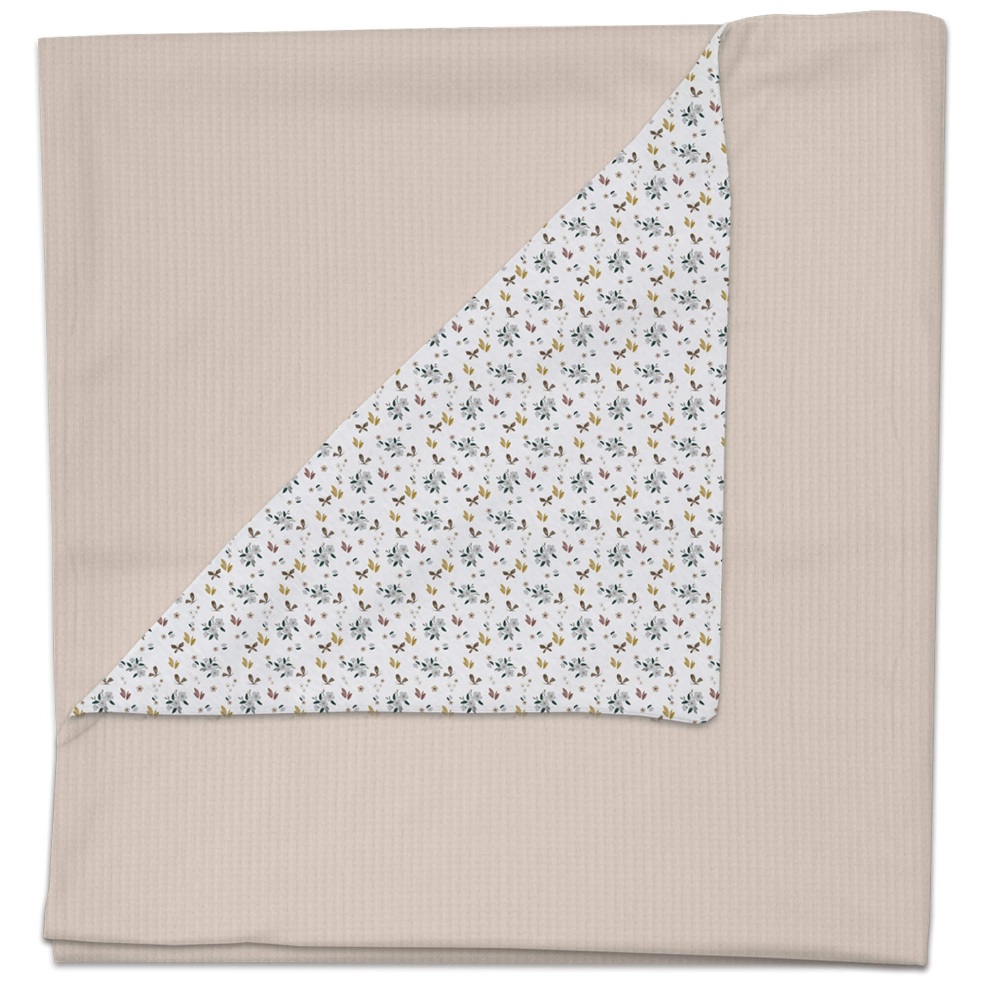 Manta serker tostado pelo Zoe Manta en tejido de algodón serker tostado