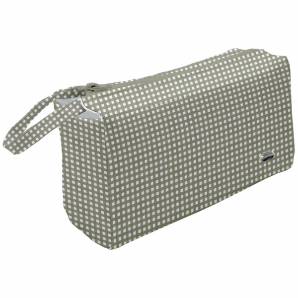 Neceser en tejido estampado diseño vichy Doly